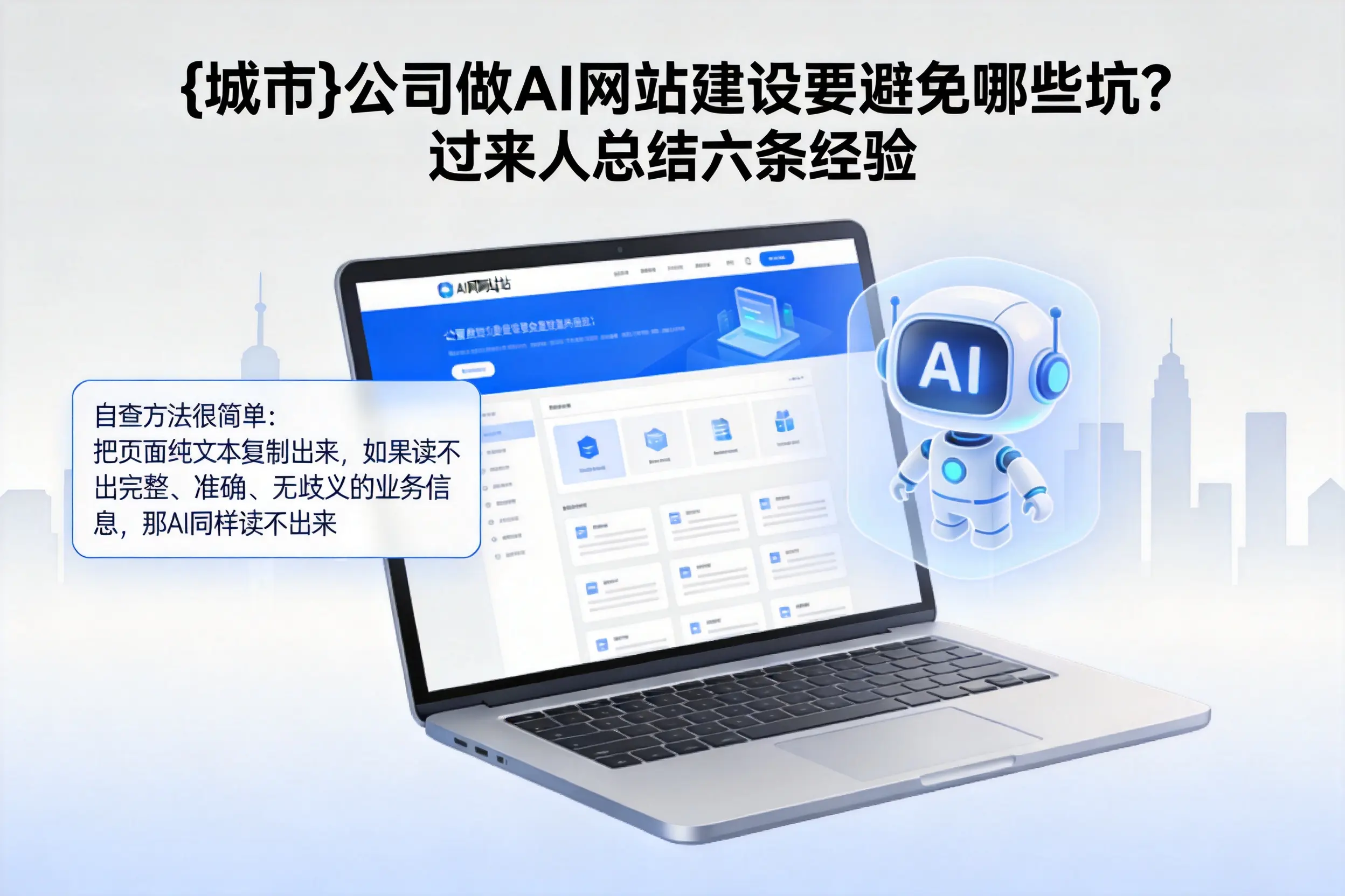 泉州公司做AI网站建设要避免哪些坑？过来人总结六条经验