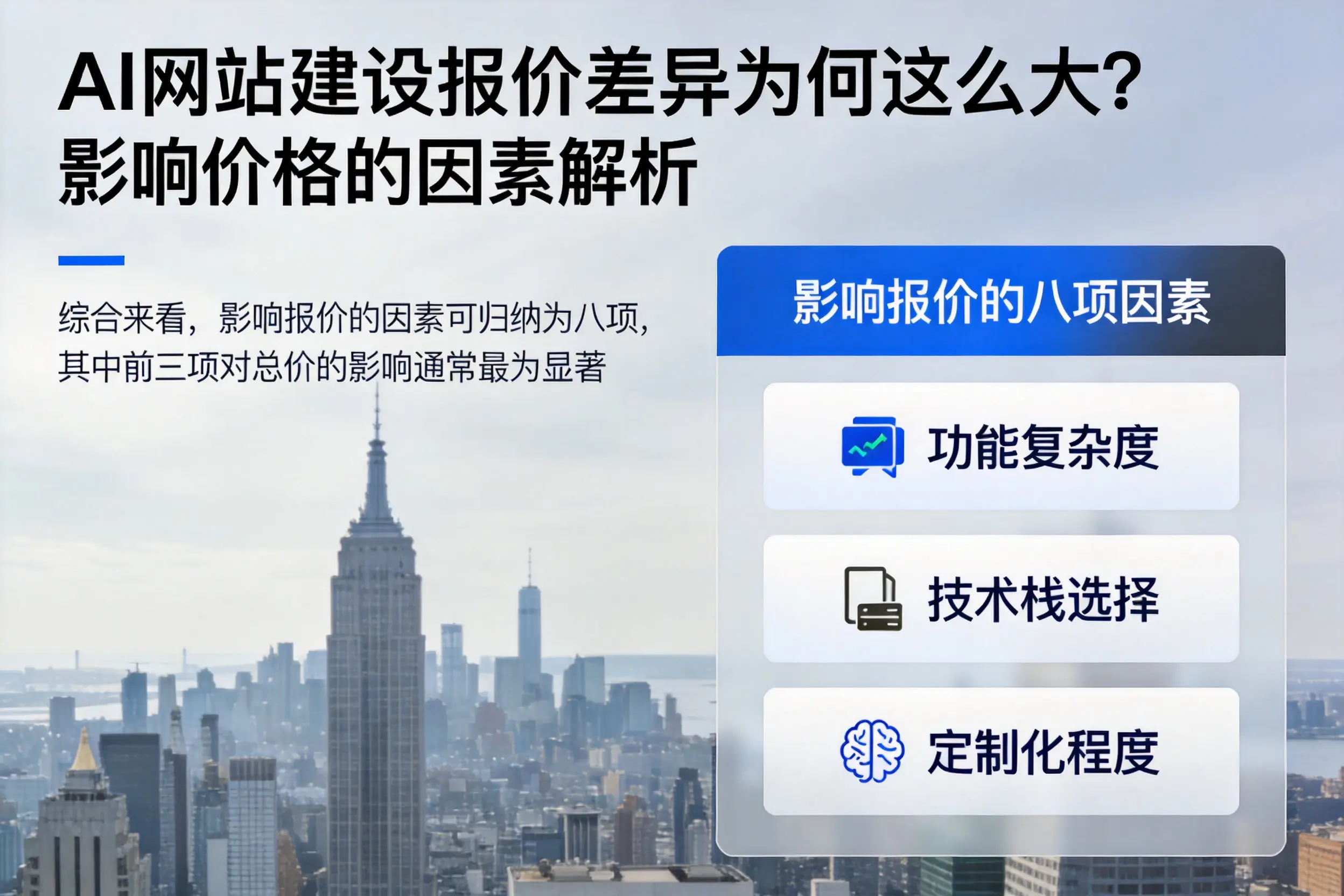 泉州AI网站建设报价差异为何这么大？影响价格的因素解析