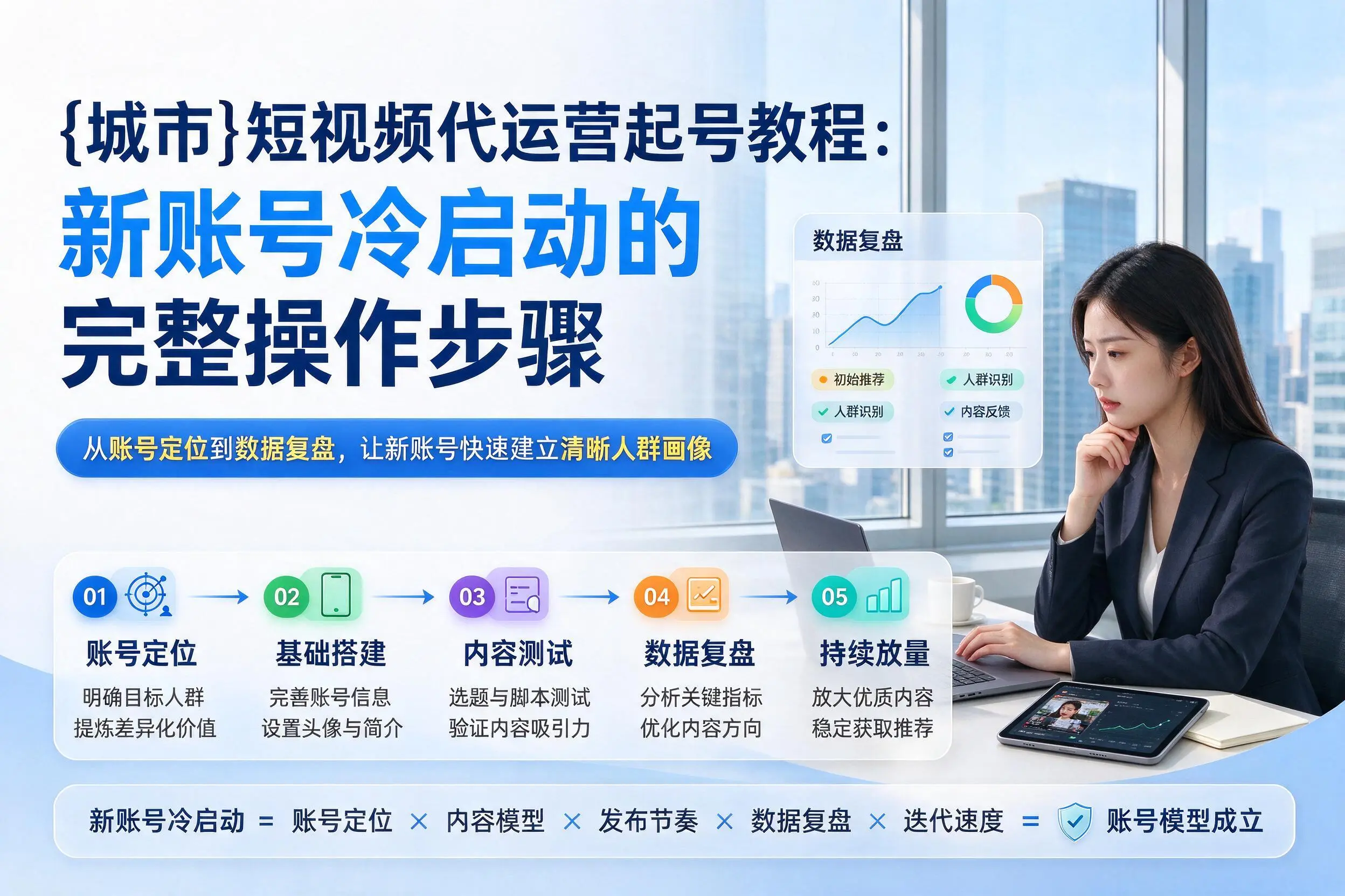 泉州短视频代运营起号教程:新账号冷启动的完整操作步骤