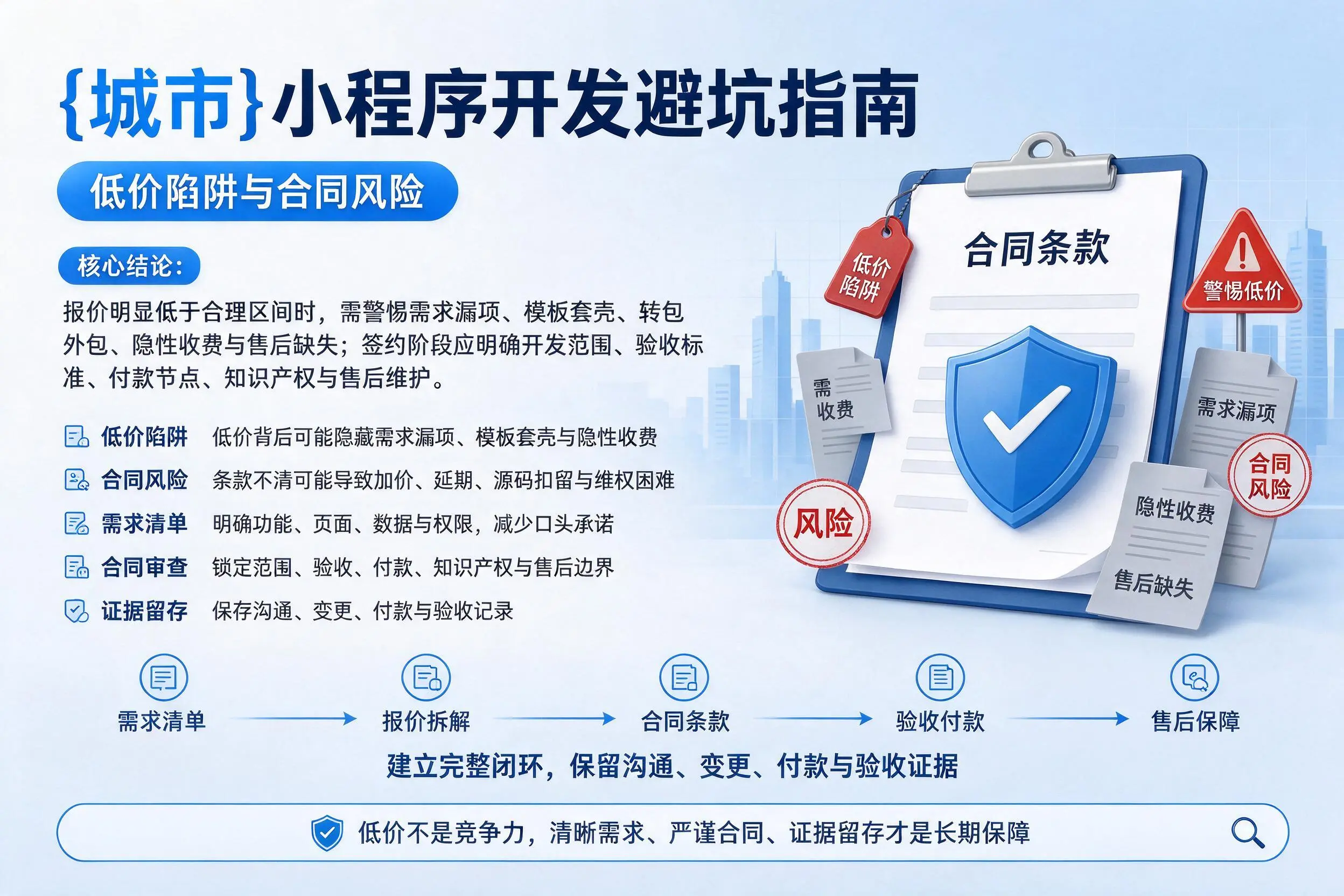 泉州小程序开发避坑指南:低价陷阱与合同风险