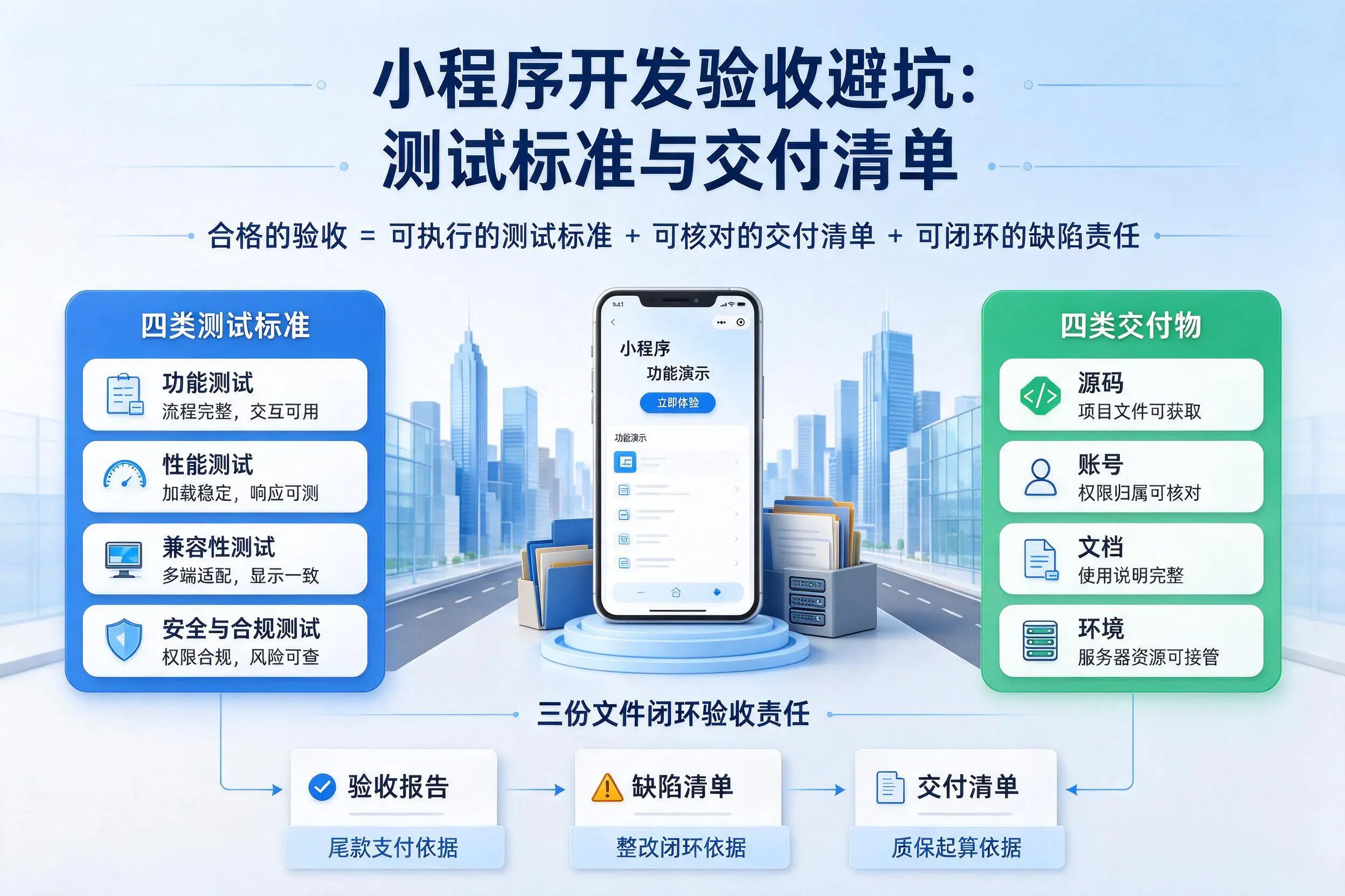 泉州小程序开发验收避坑：测试标准与交付清单