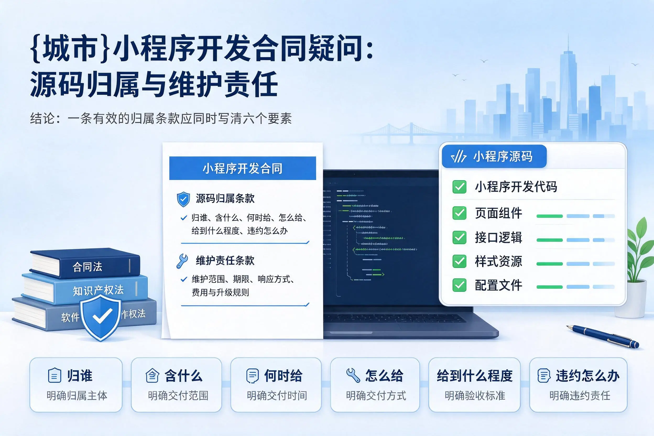 泉州小程序开发合同疑问：源码归属与维护责任