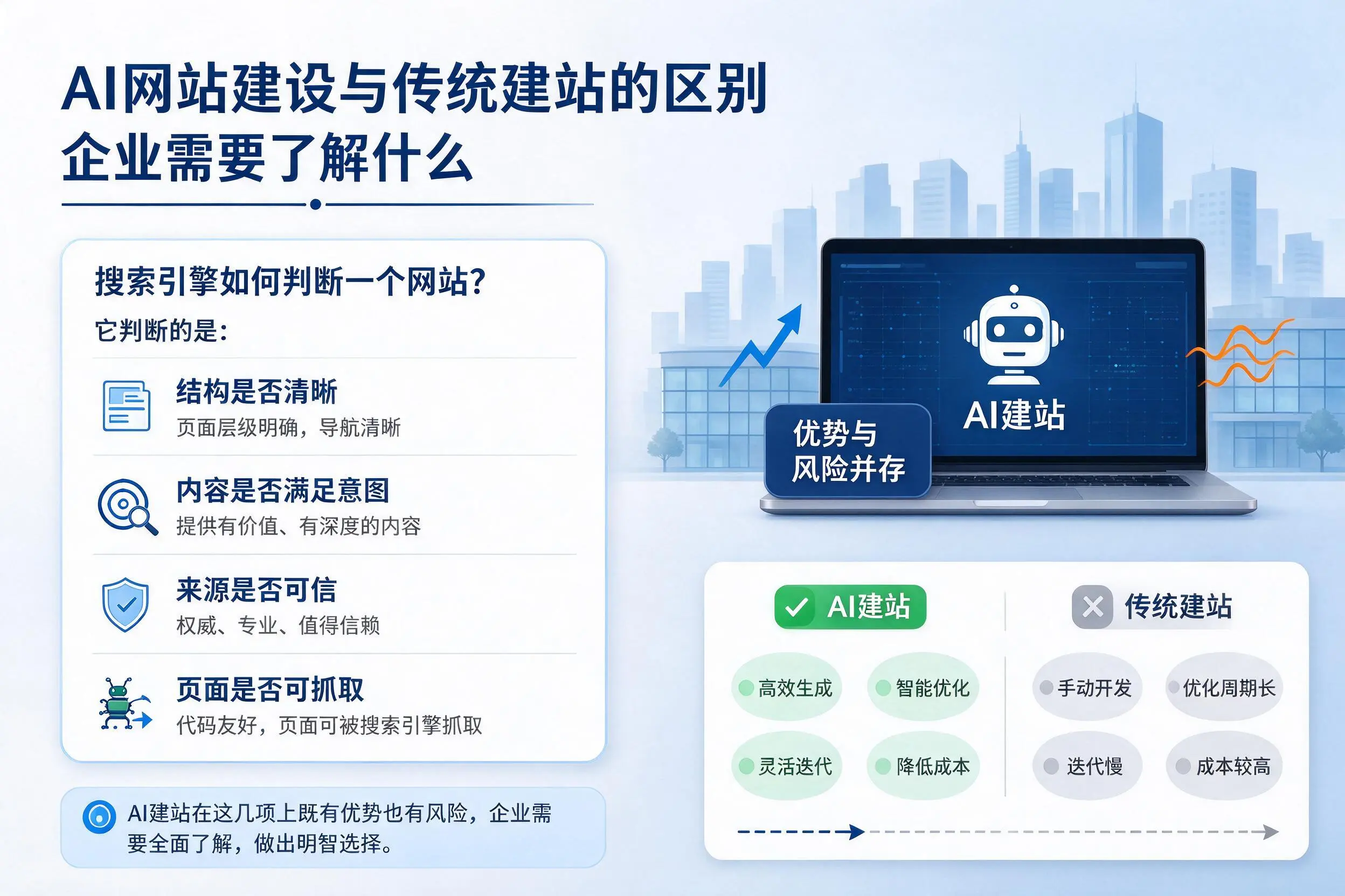 AI网站建设与传统建站的区别，泉州企业需要了解什么