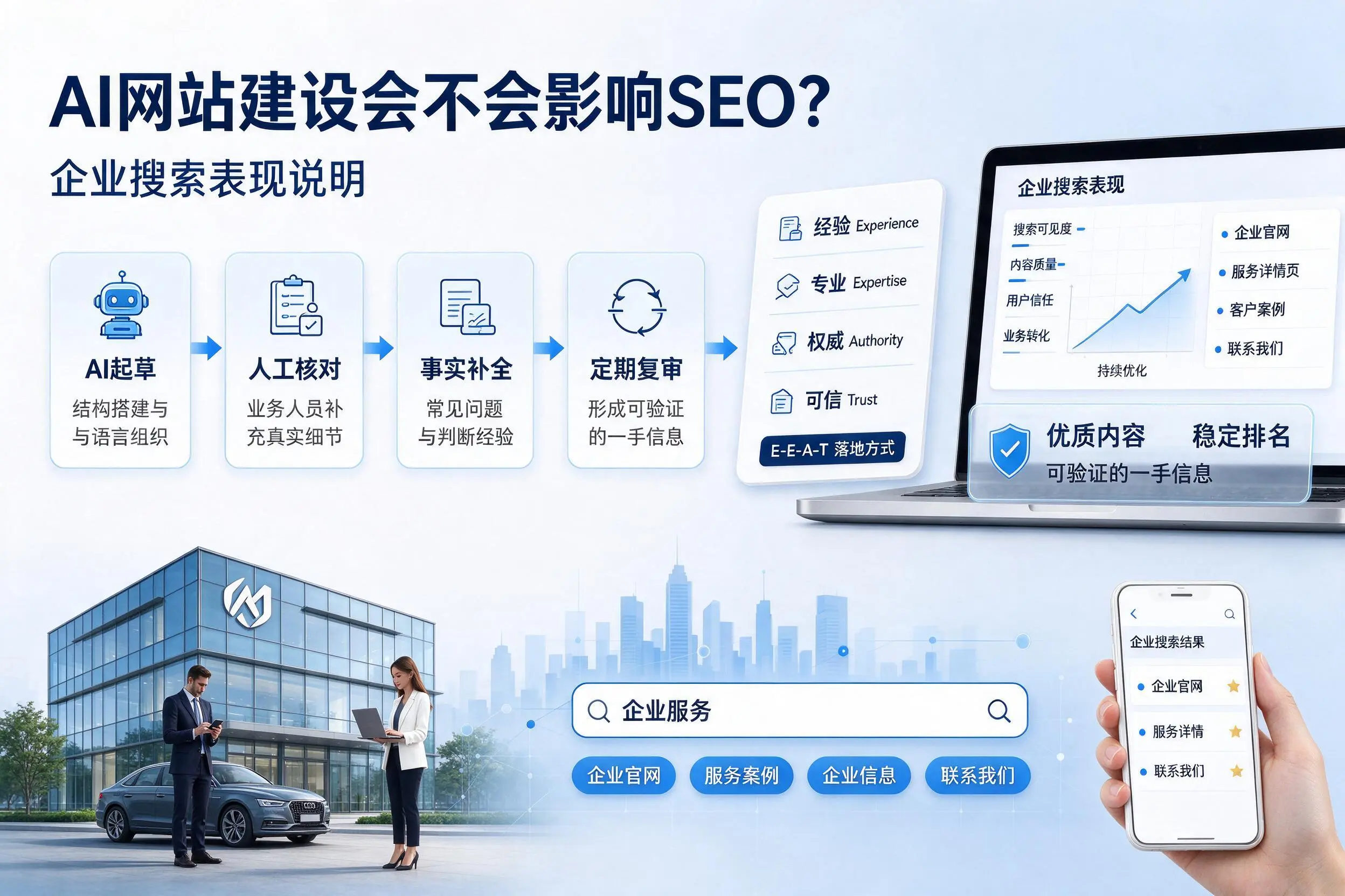 AI网站建设会不会影响SEO？泉州企业搜索表现说明