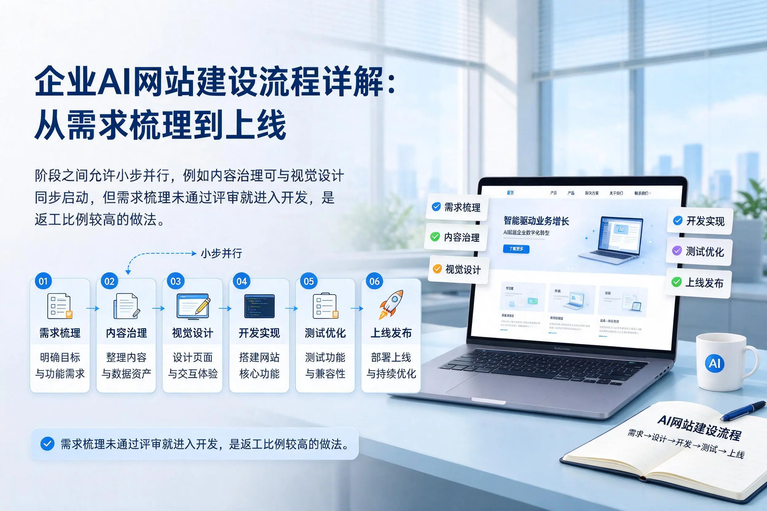 泉州企业AI网站建设流程详解：从需求梳理到上线