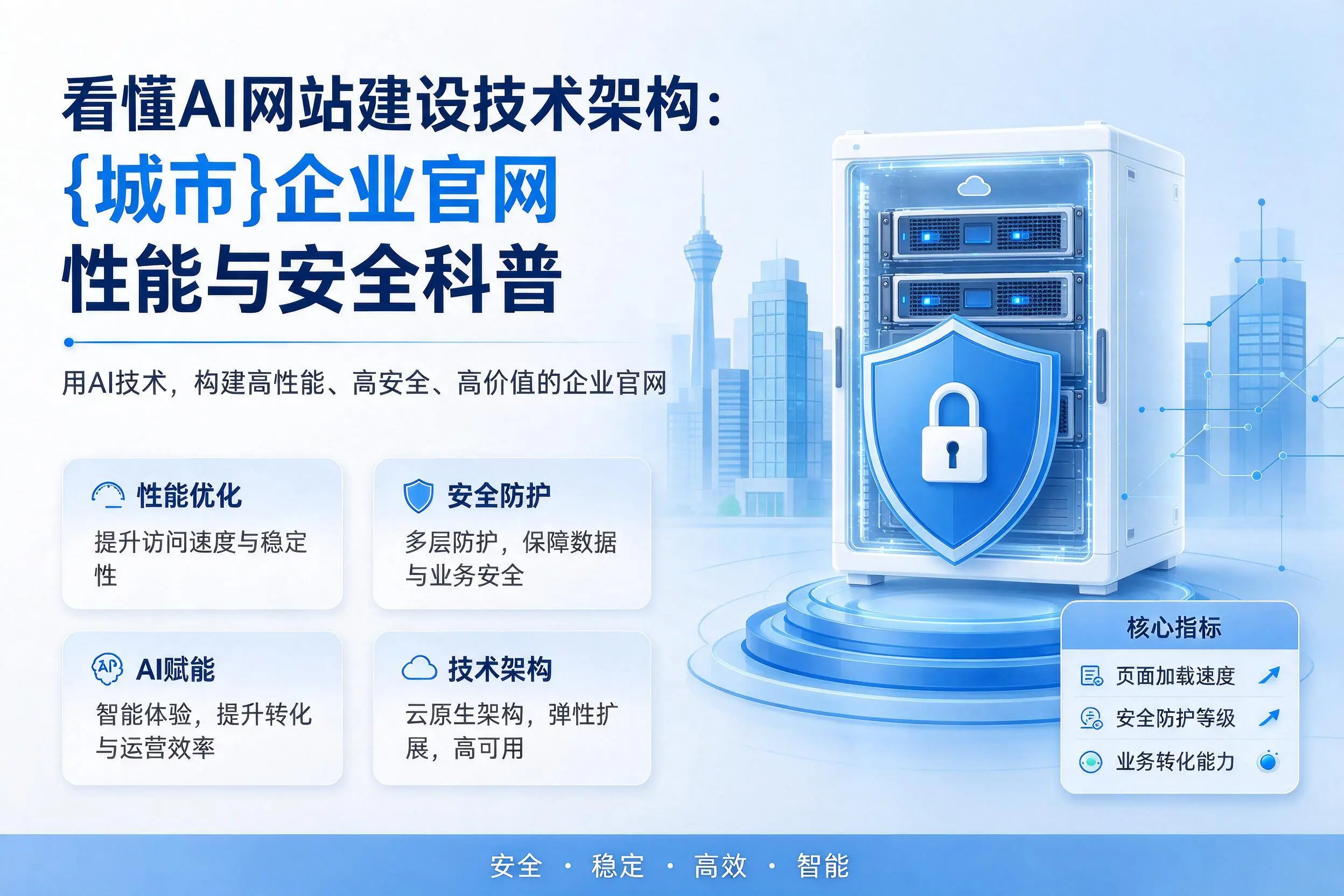 看懂AI网站建设技术架构:泉州企业官网性能与安全科普