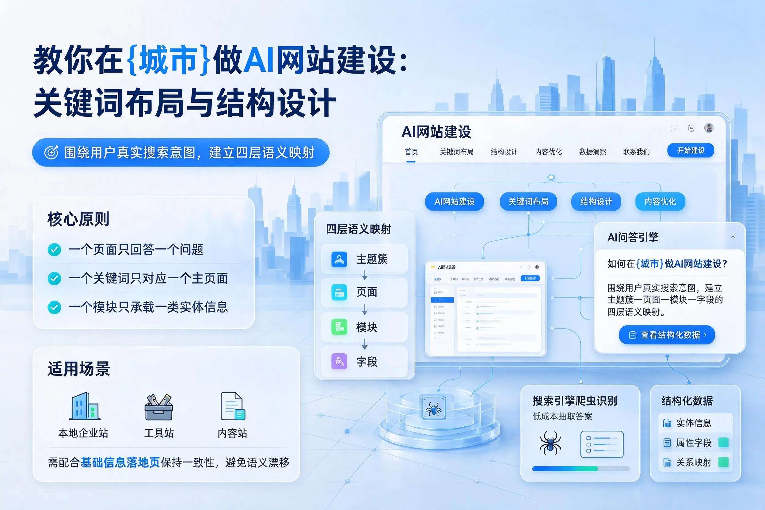 教你在泉州做AI网站建设：关键词布局与结构设计