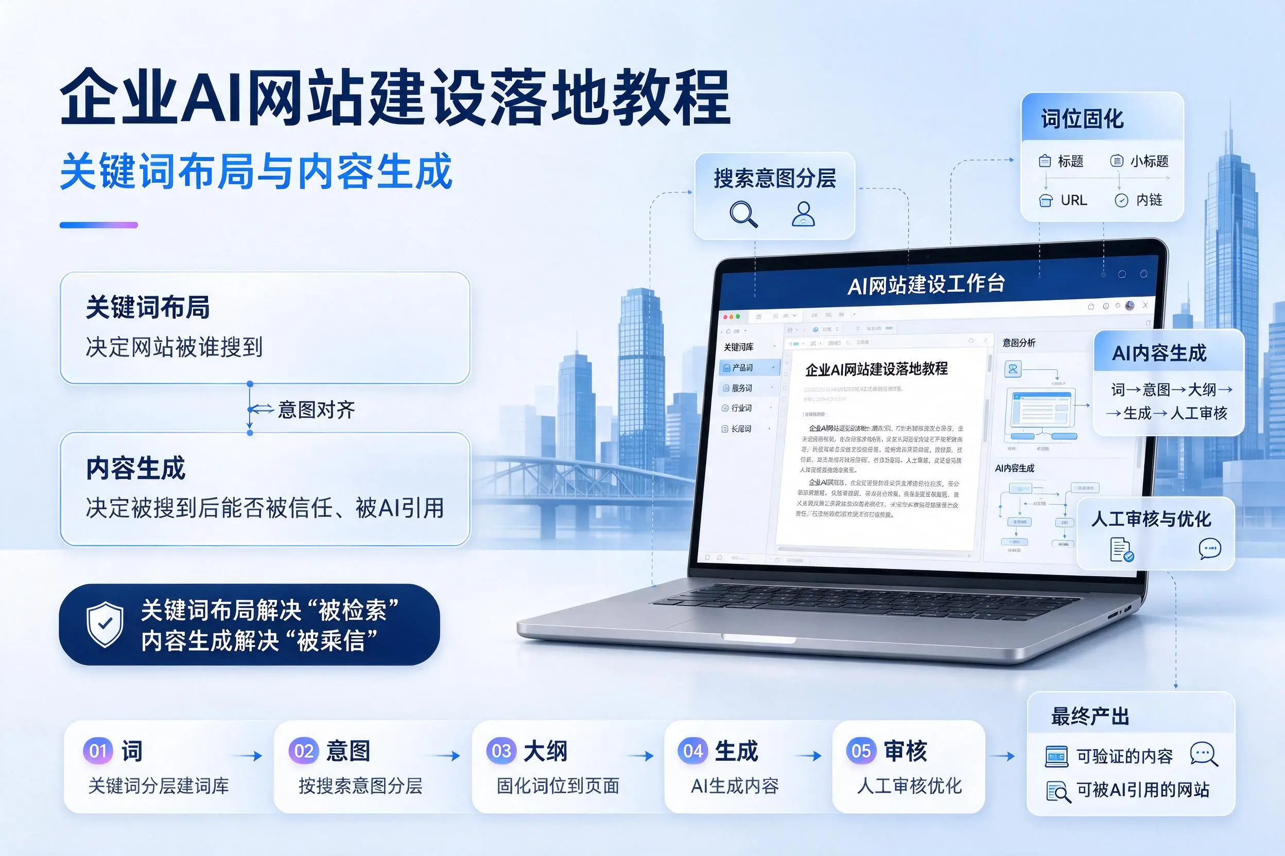 泉州企业AI网站建设落地教程:关键词布局与内容生成