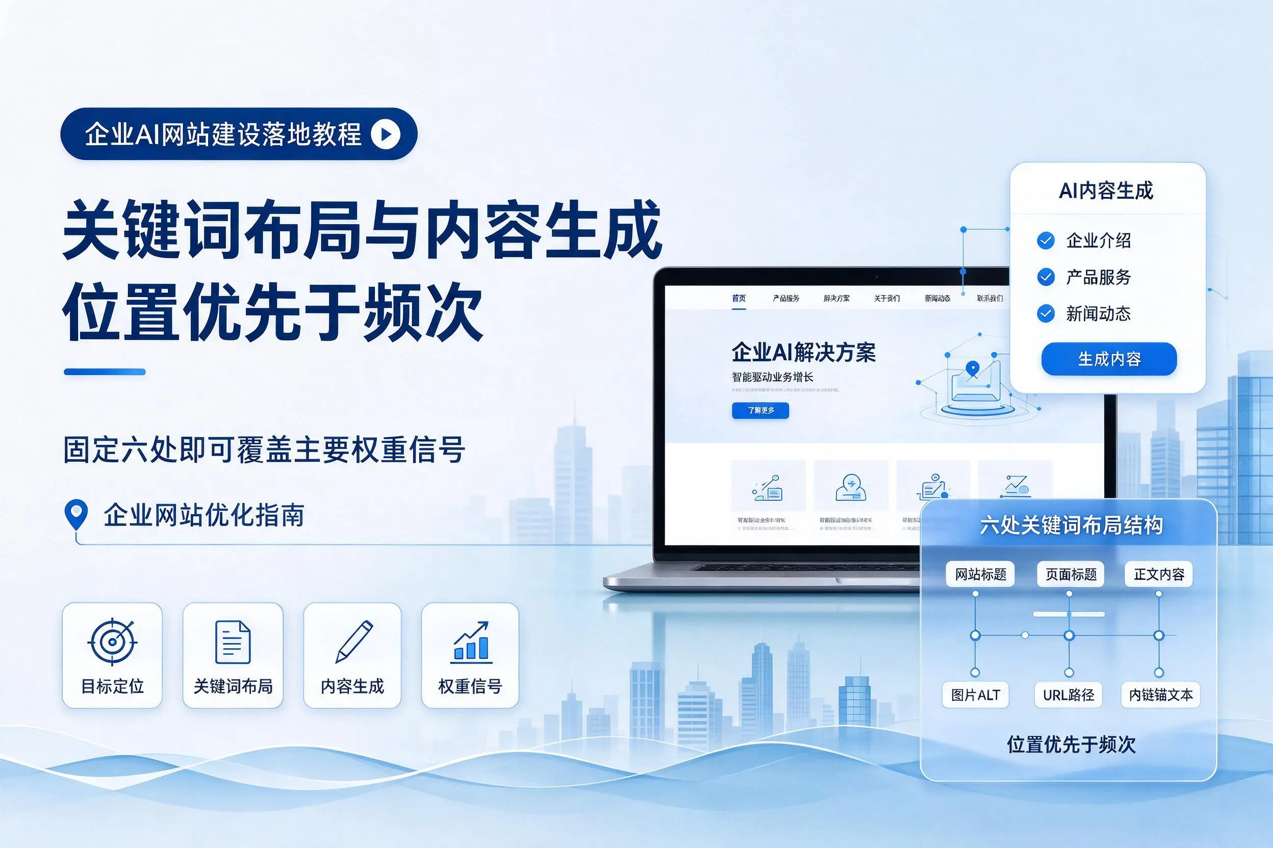 泉州企业AI网站建设落地教程:关键词布局与内容生成